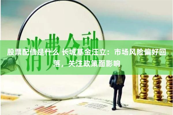股票配债是什么 长城基金汪立:市场风险偏好回落,关注政策面影响