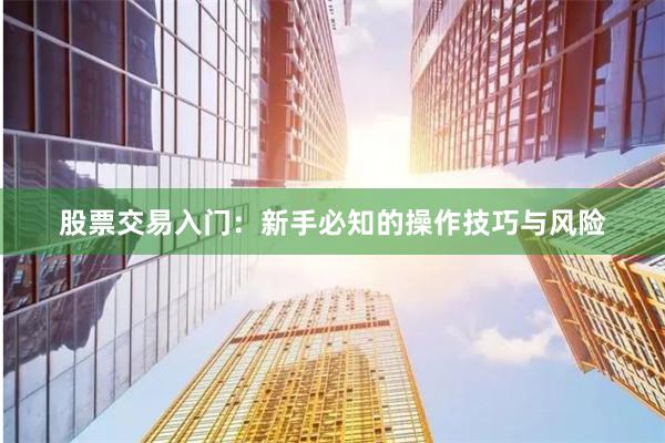 股票交易入门:新手必知的操作技巧与风险